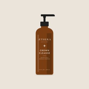 Æthera Crown Cleanse, peptide scalp renewal shampoo 